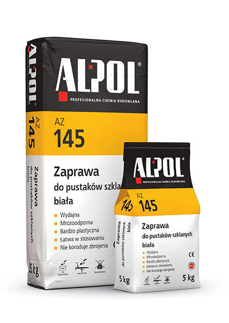 Zaprawa do pustaków szklanych biała AZ 145
